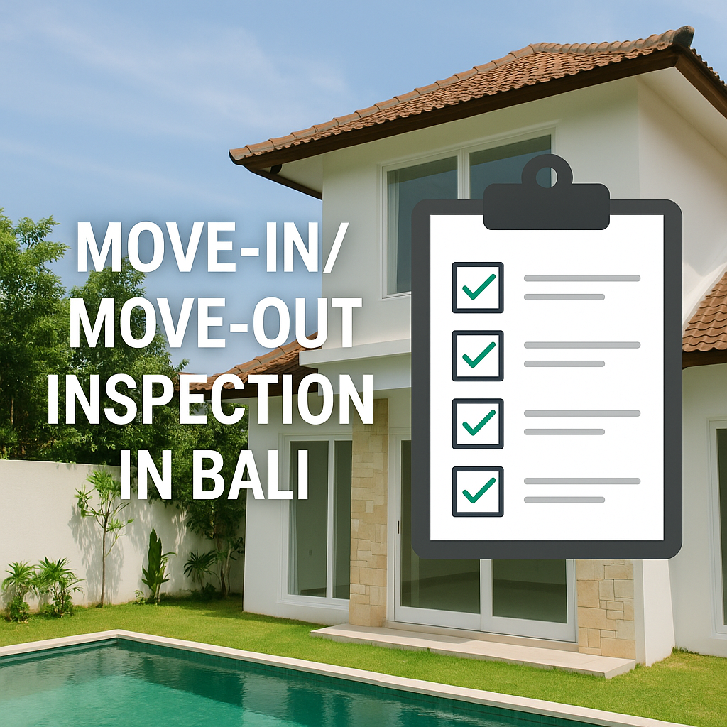 move in move out inspection in bali