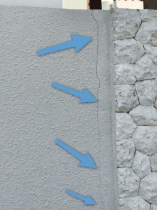 cracking wall