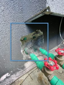 moisture intrusion point 2