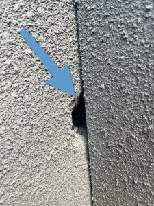 moisture intrusion point